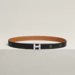 H Infini belt buckle & Hermès sur Mer reversible leather strap 24 mm